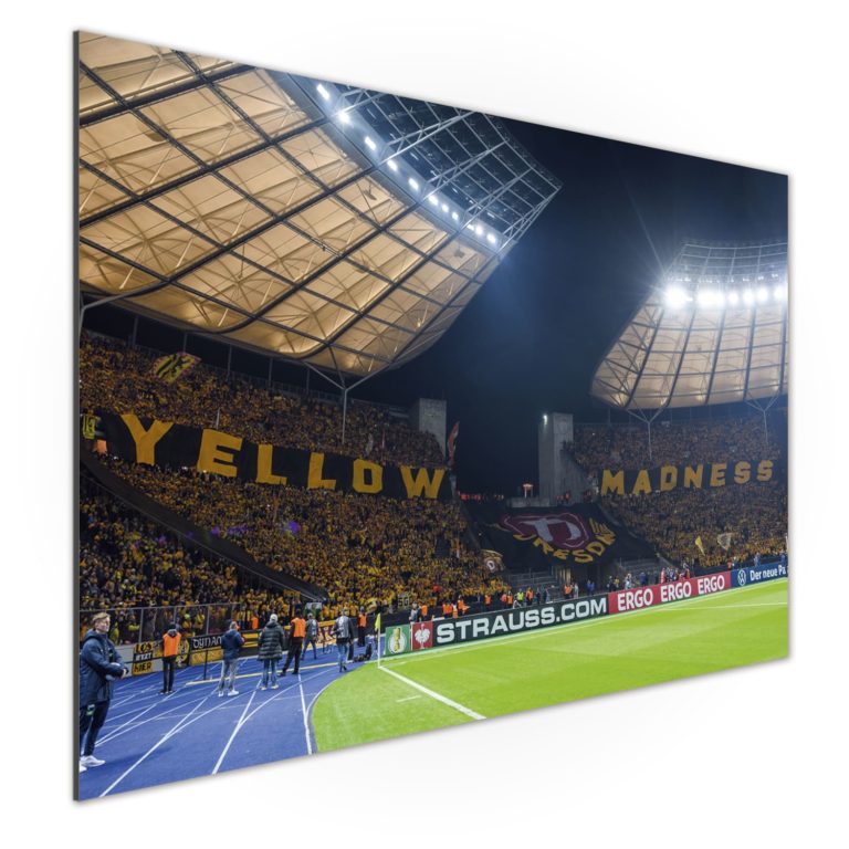 Wandbild Yellow Madness Banner - dynamo-shop.de